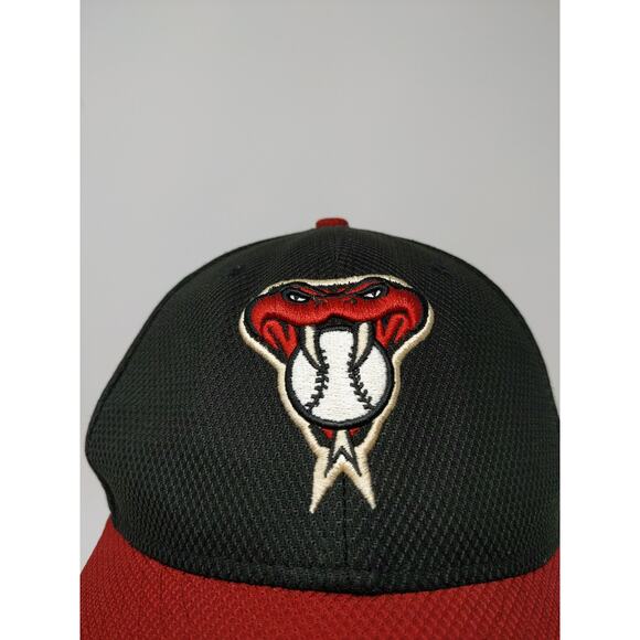 New Era 59Fifty Arizona Diamondbacks D Backs Fitted Hat Size 7 1/4 Black Red - Picture 3 of 12